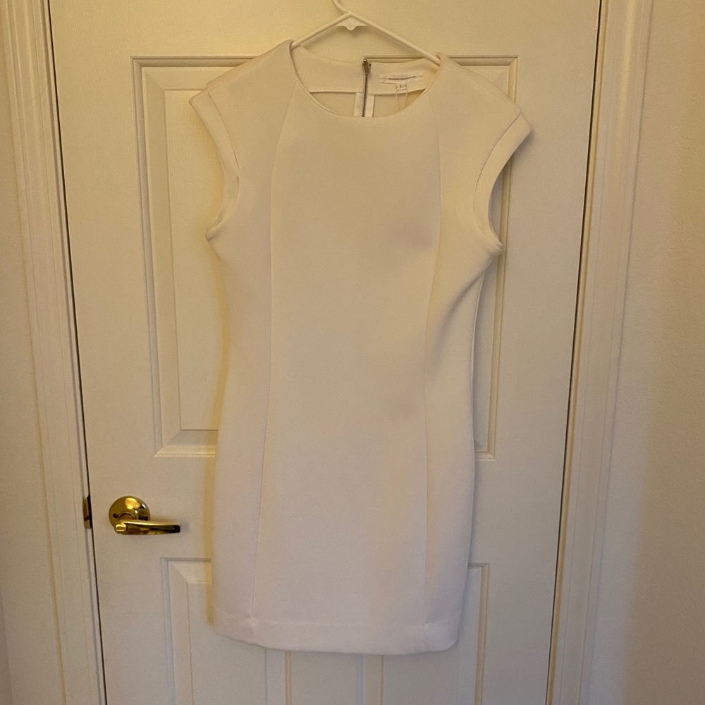 White form fitting dress